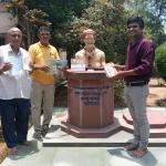 CIFA scientist and EIPA treasurer Dr Bibhudutta Mishra pay tribute to Dasia Aja