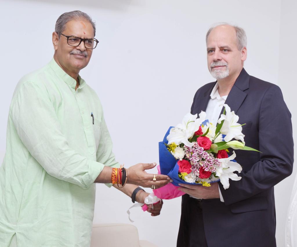 UN Resident Coordinator had a courtesy call with Deputy CM Shri Singh Deo; Discusses Collaboration in Agriculture, Tourism & Renewable Energy