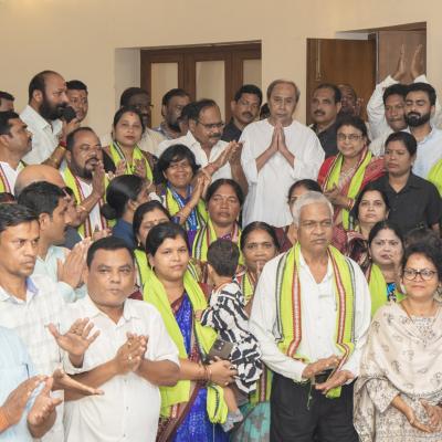 Naveen Reviews Angul Development and Organizational Affairs with BJD Leaders