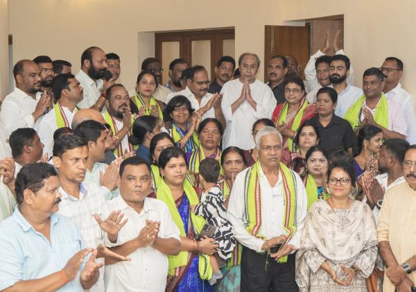 Naveen Reviews Angul Development and Organizational Affairs with BJD Leaders