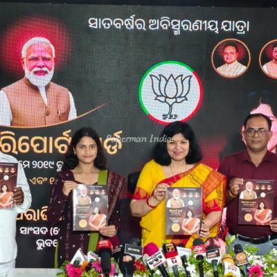Bhubaneswar MP Aparajita Sarangi today Presents Seven-Year Report Card of Development and Service