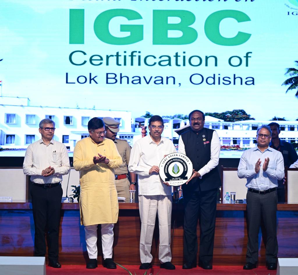 Odisha Lok Bhavan Becomes India’s First IGBC Platinum-Certified Green Campus