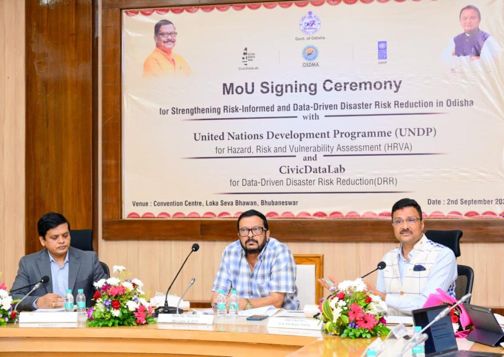OSDMA Signs MoUs with UNDP and CivicDataLab to Strengthen Data-Driven Disaster Management