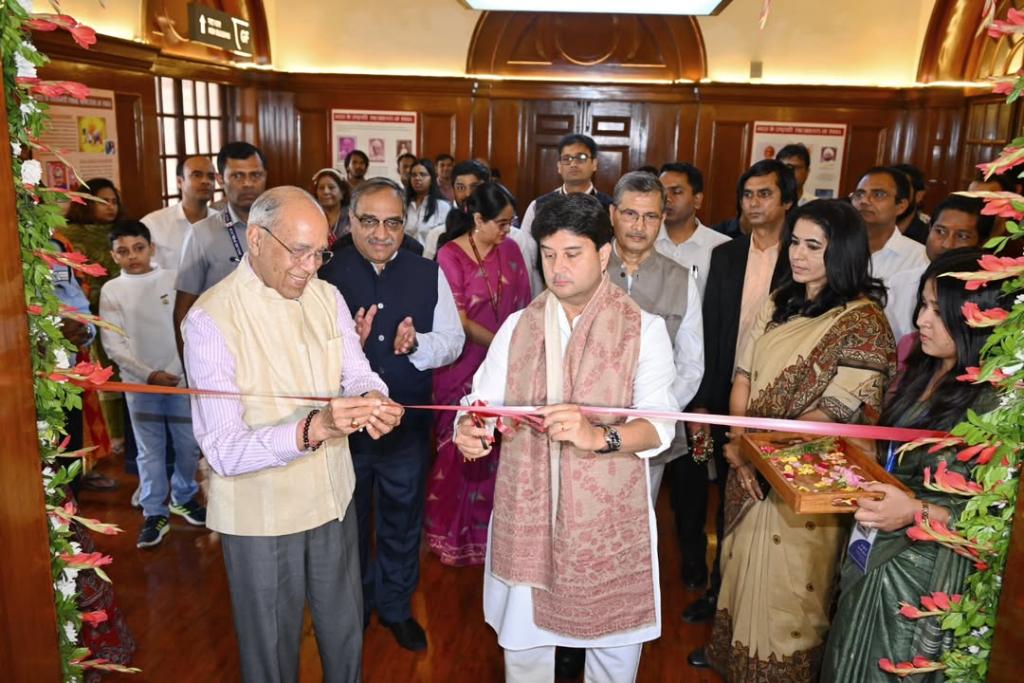 Union Minister of Communications Shri Jyotiraditya M. Scindia Unveils Philatelic Exhibition Celebrating India’s Heritage at Pradhanmantri Sangrahalaya