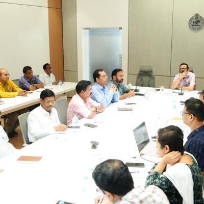High-Level Review Meeting Chaired by the Revenue Minister on Urban Flooding Management, Tsunami Preparedness and Landslide Mitigation