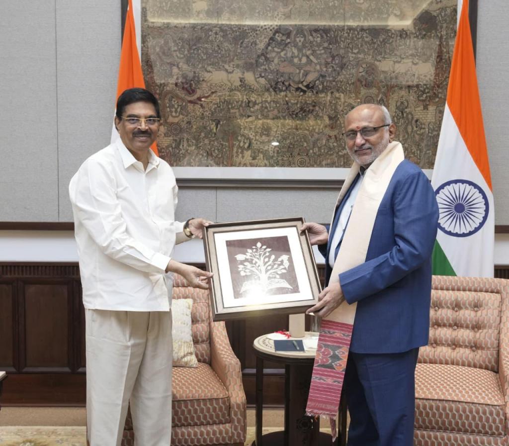 Odisha Governor Meets Vice-President in New Delhi