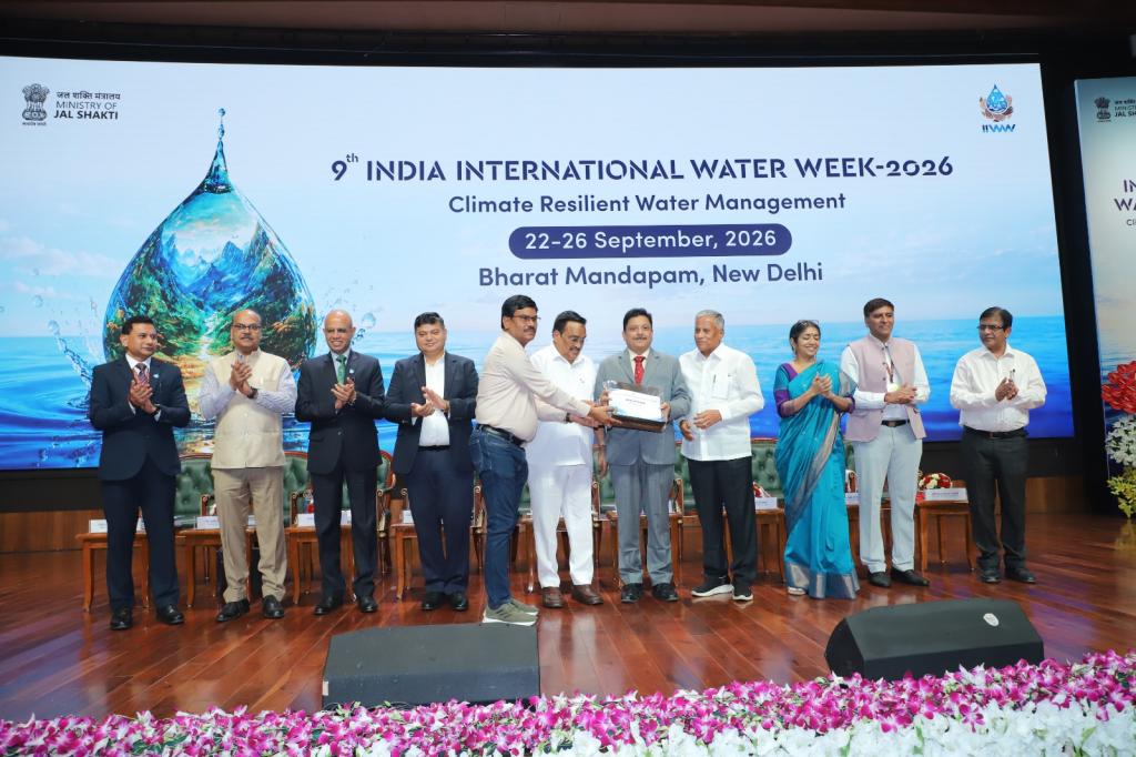 Odisha Water Resources Department Wins Best Award under State Category at 9th India International Water Week 2026