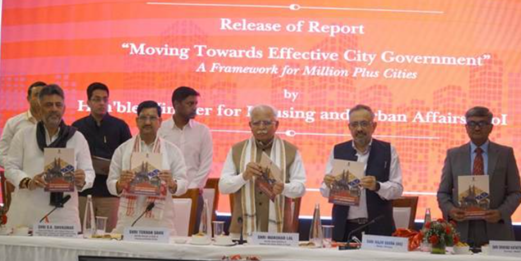 NITI Aayog releases report on “Moving Towards Effective City Government – A Framework for Million-Plus Cities”