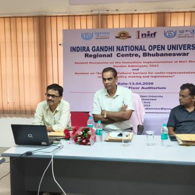 IGNOU organise Student Discussion on the Immediate Implementation of Nari Shakti Vandan Adhiniyam